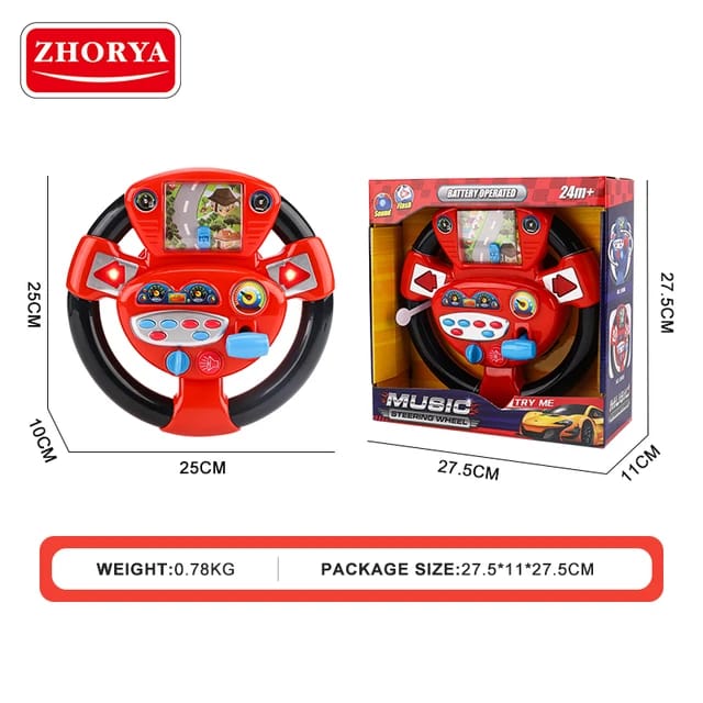 Steering Wheel Toy with Lights and Music