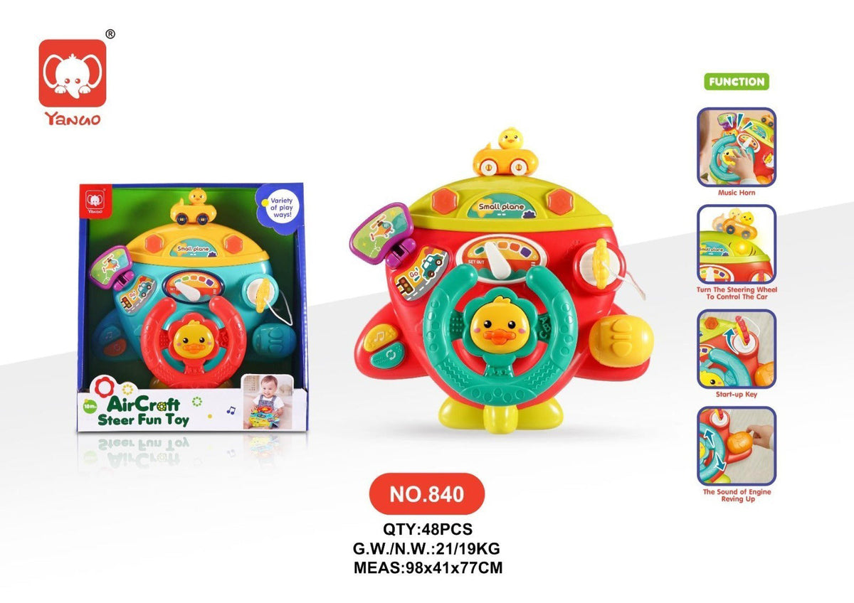 Air Craft Baby Steering Fun Wheel