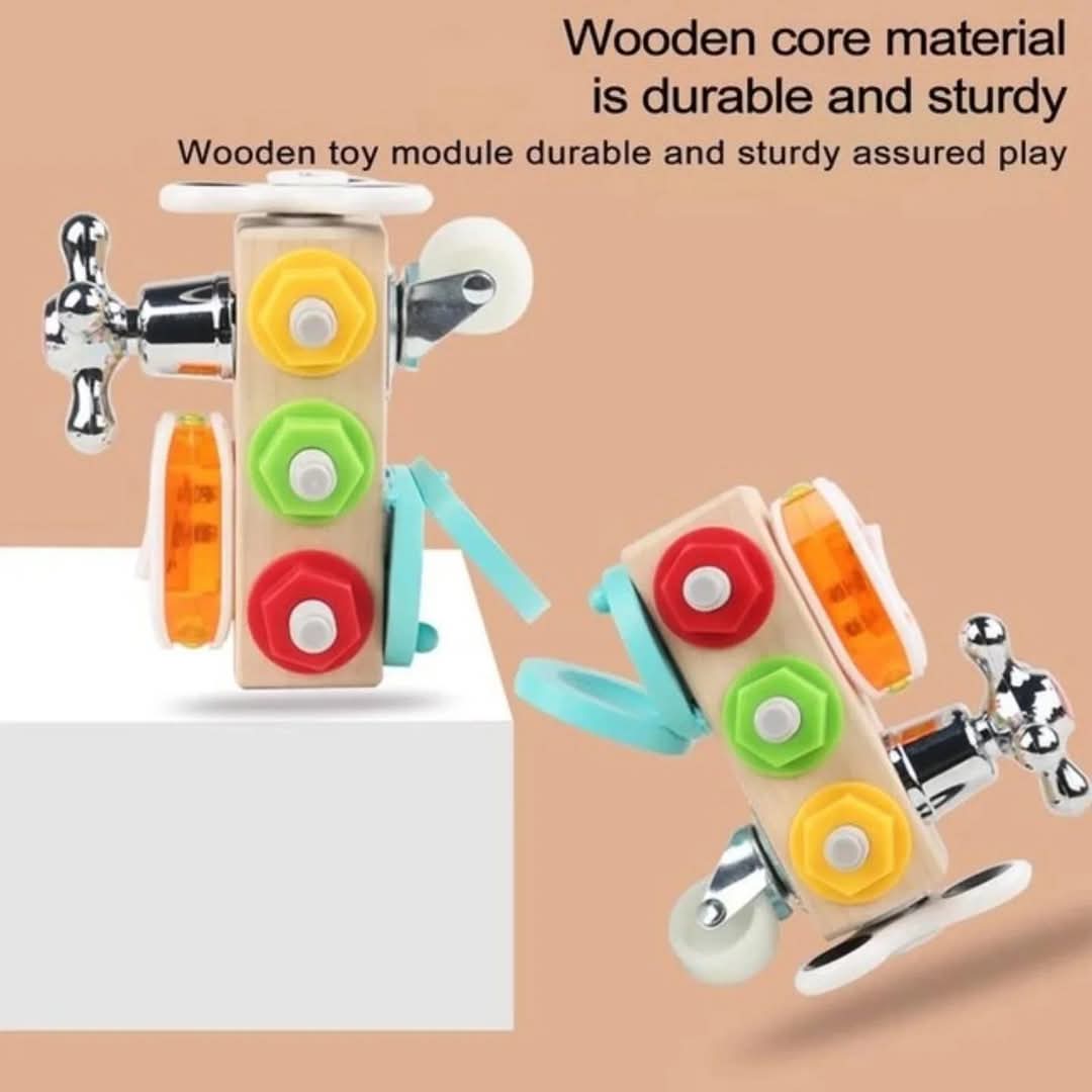 Wooden Busy Nut Combination Montessori Toy