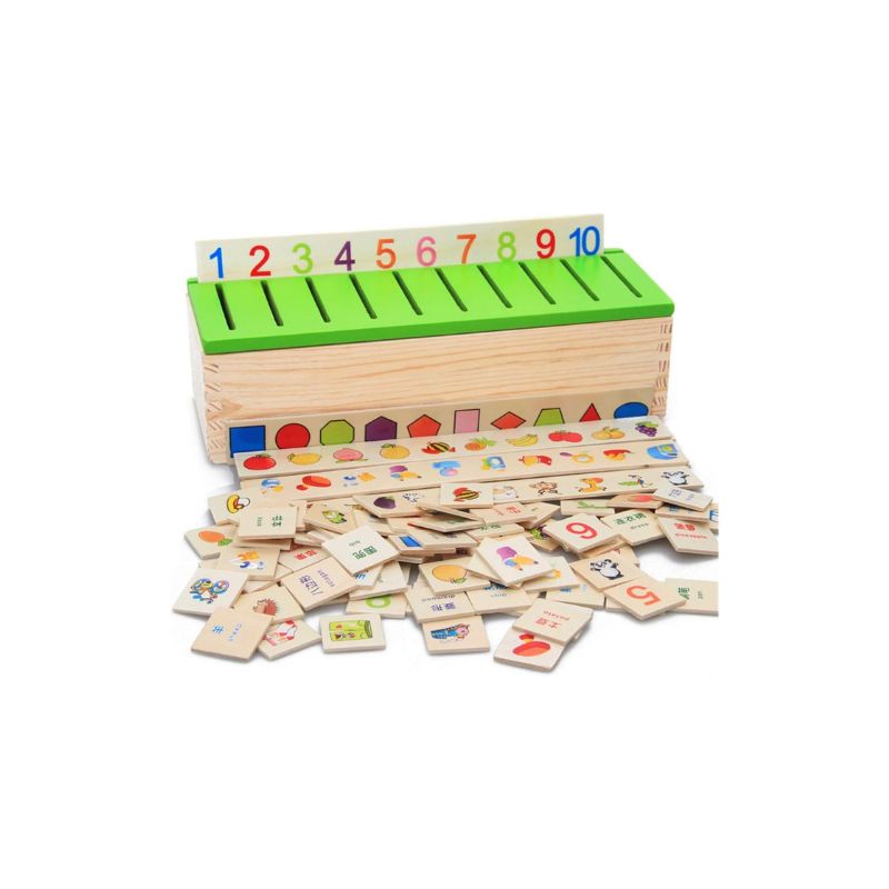 Wooden Knowledge Classification Box