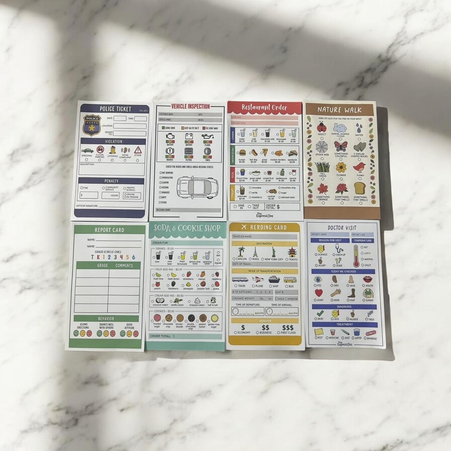 Kids Pretend Play Notepads