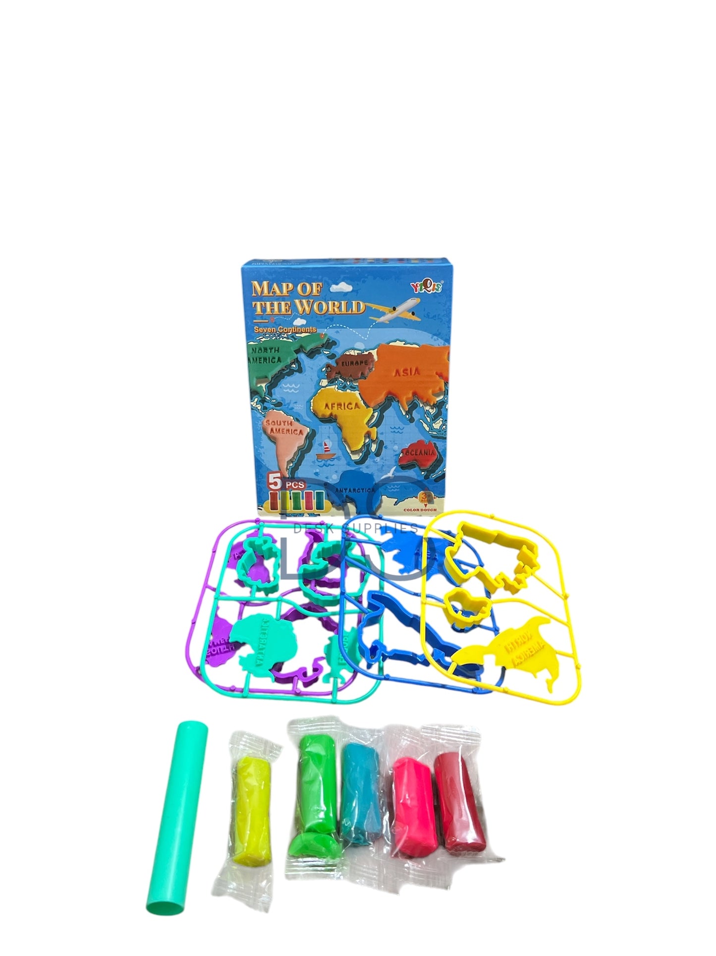 Map Of The World Colour Dough Set