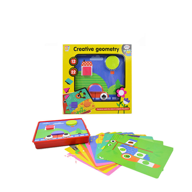 Creative Geometry Fun 12 Pictures & 22 Interactive Buttons for Creative Play