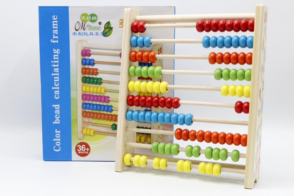 Abacus Color Bead Calculating Frame