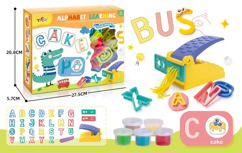 Alphabet Learning Play Dough
