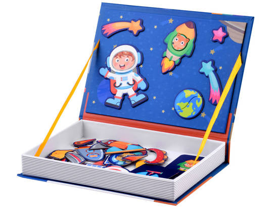 Magnetic Puzzle Book; Space Theme - 50 Pcs