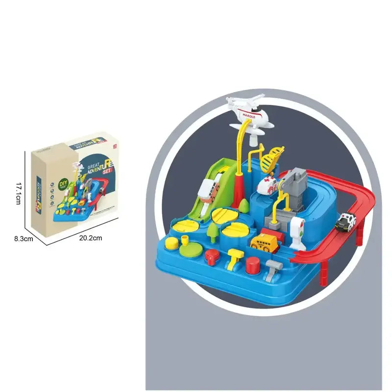 Mini Car Adventure Track Set Fun Learning Toy for Curious Kids