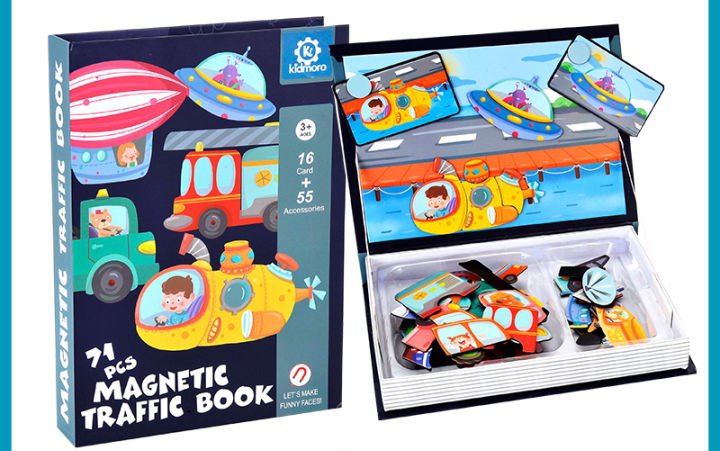 STEAM Magnetic Traffic Puzzle Book