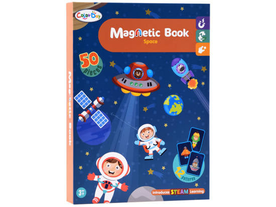 Magnetic Puzzle Book; Space Theme - 50 Pcs