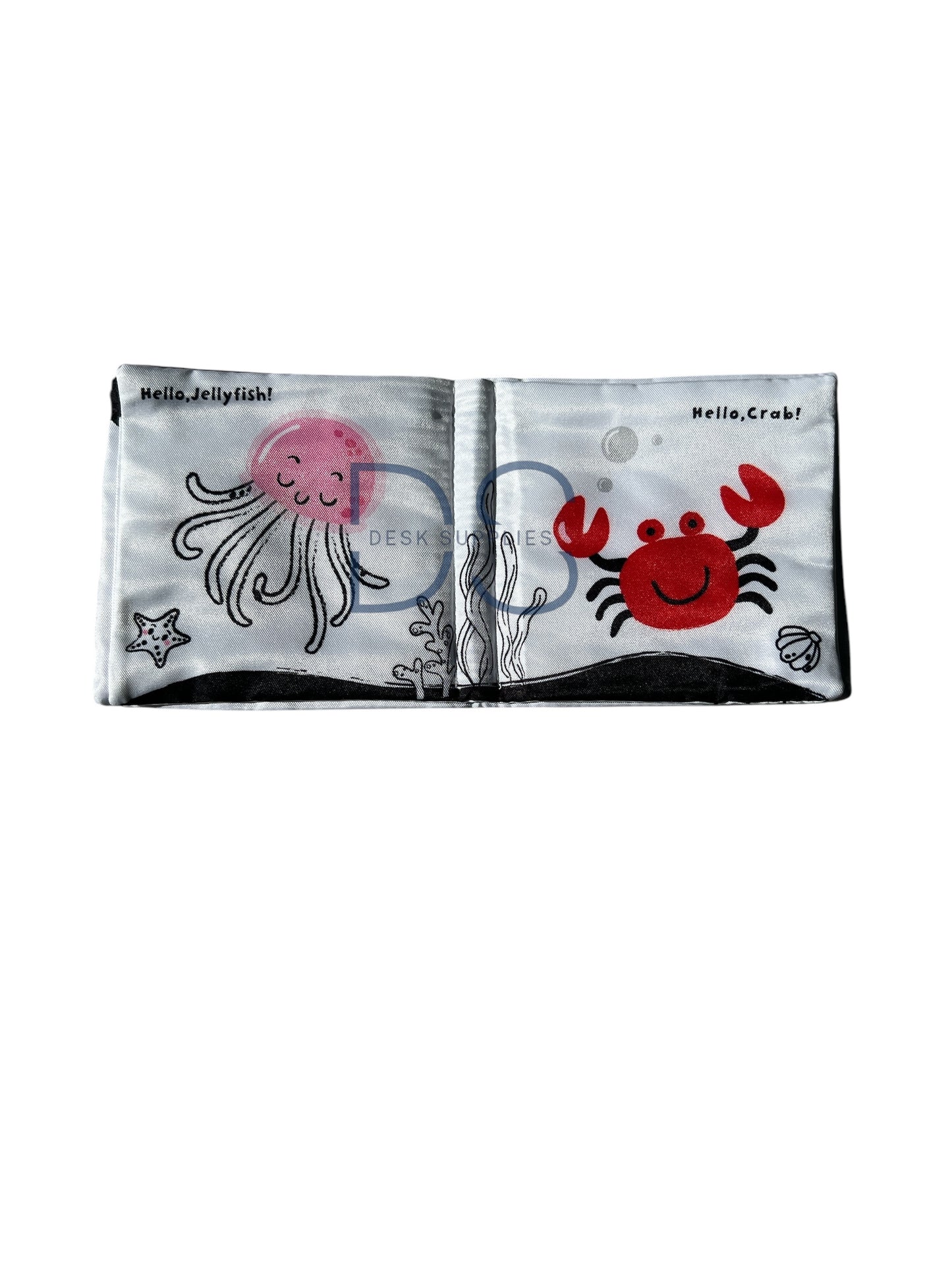 Hello Marine Animals! A black-and-white Cloth Book