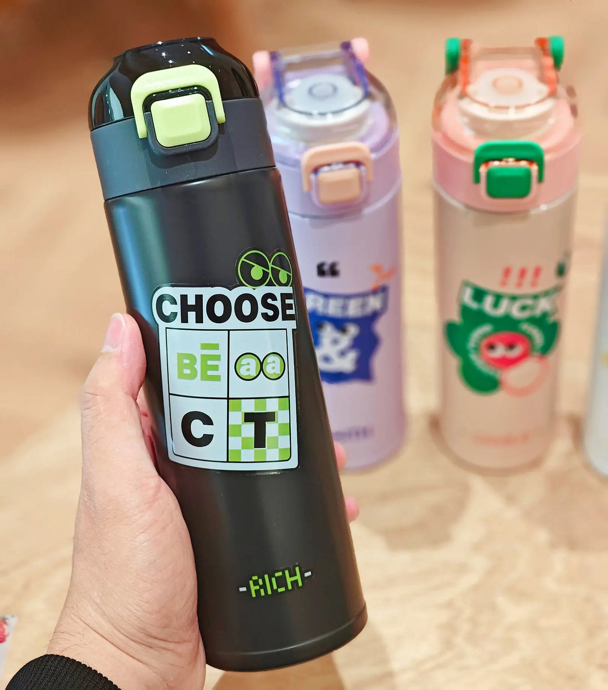 Children's Water 316 Stainless Steel Food Grade Thermo Insulation Student Cute Thermal Thermo Flask - HB002
