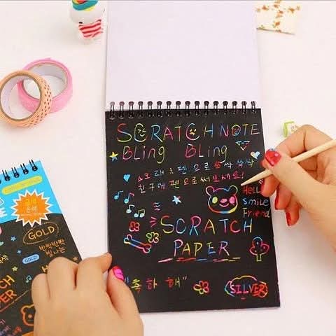 Small Rainbow Scratch Pad