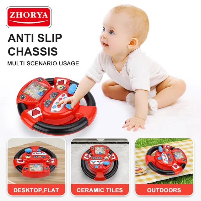 Steering Wheel Toy with Lights and Music