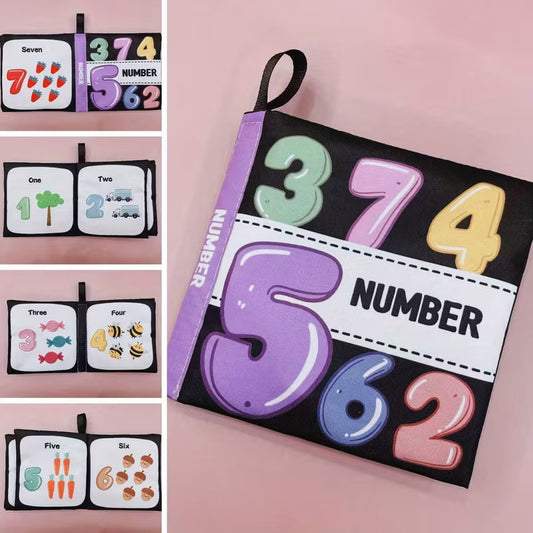 Numbers Soft Crinkle Cloth Book for Infants