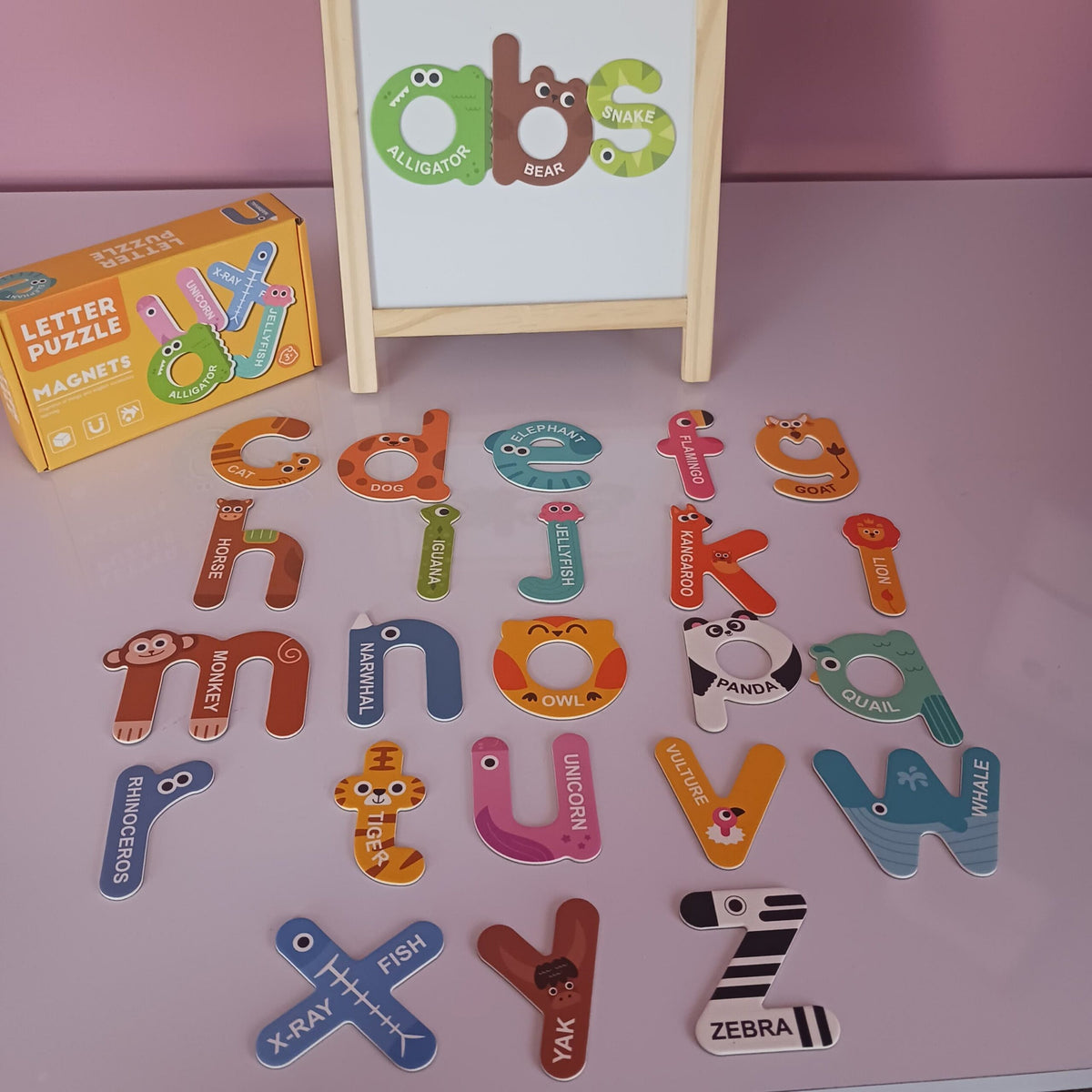 Small Letters Magnetic Puzzles Playkit