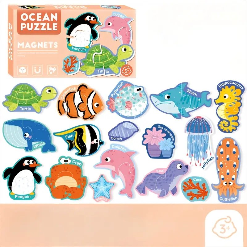 Ocean Magnetic Puzzles Playkit