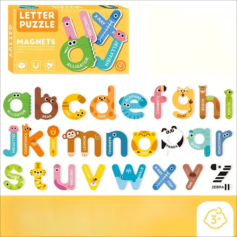 Small Letters Magnetic Puzzles Playkit