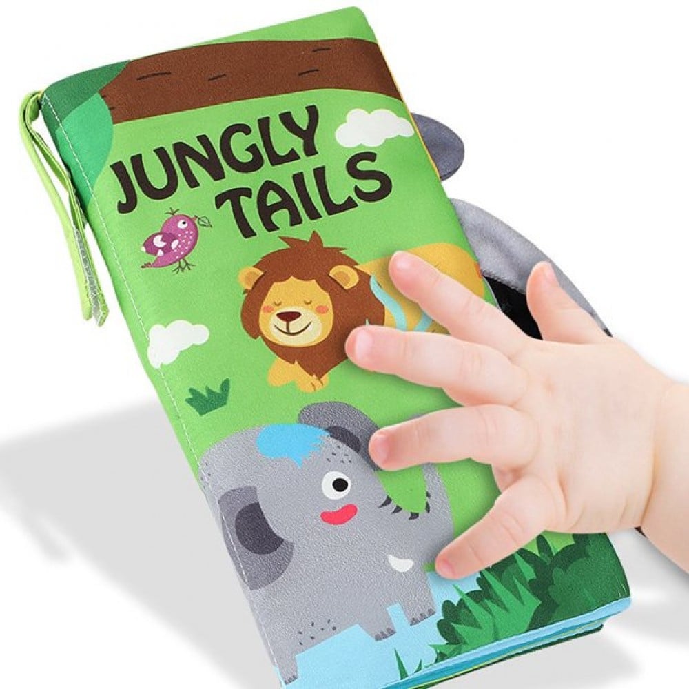 Jungly Tails Soft Crinkle Cloth Book for Infants
