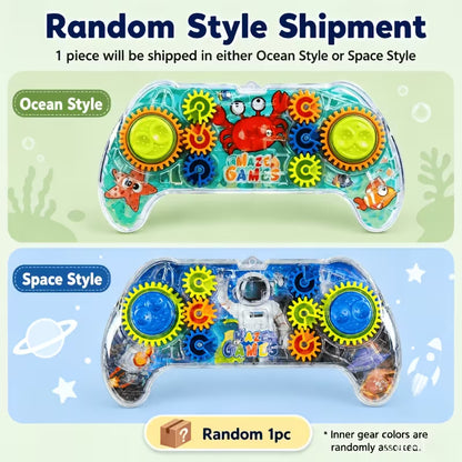 Gamepad Ball Maze Puzzle Toy – Interactive Educational Brain Game for Kids