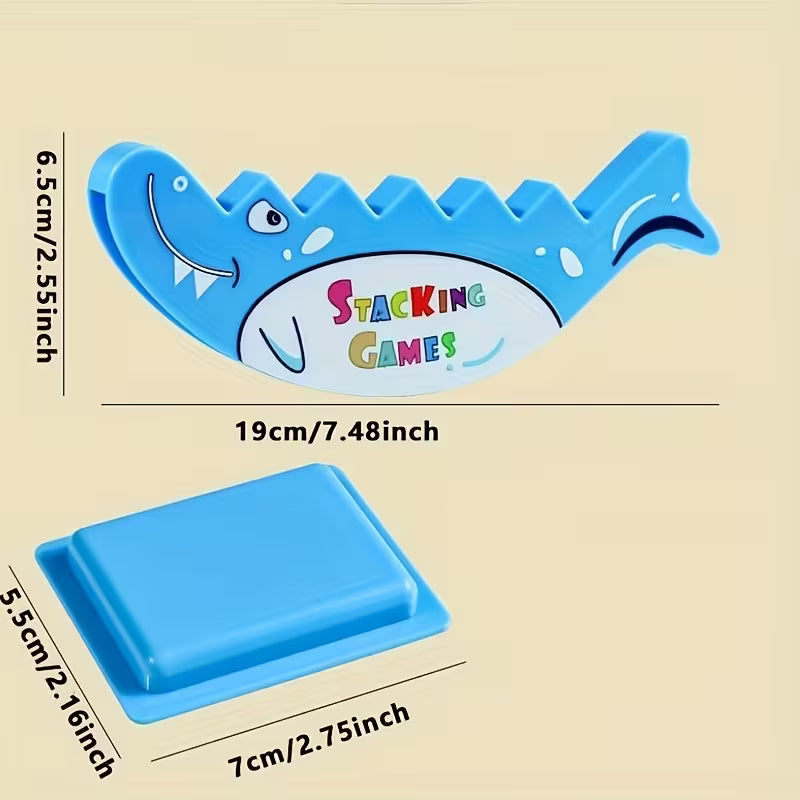 Shark Toy Balance Blocks: Tetra Power 16 Pcs Game