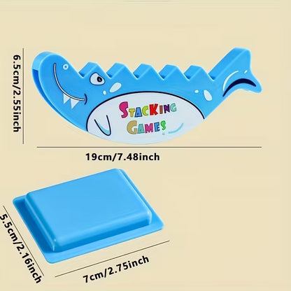 Shark Toy Balance Blocks: Tetra Power 16 Pcs Game