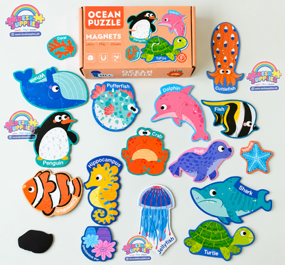 Ocean Magnetic Puzzles Playkit
