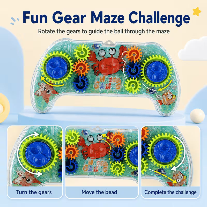 Gamepad Ball Maze Puzzle Toy – Interactive Educational Brain Game for Kids