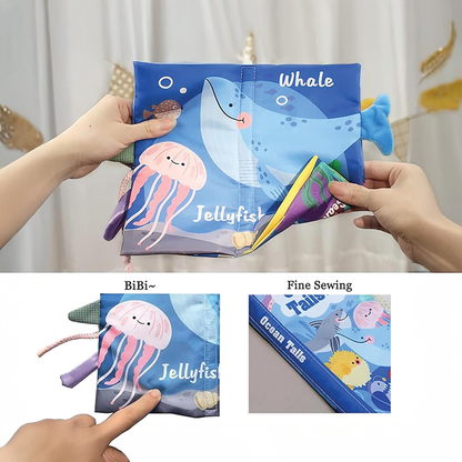 Ocean Tails- Soft Crinkle Cloth Book for Babies