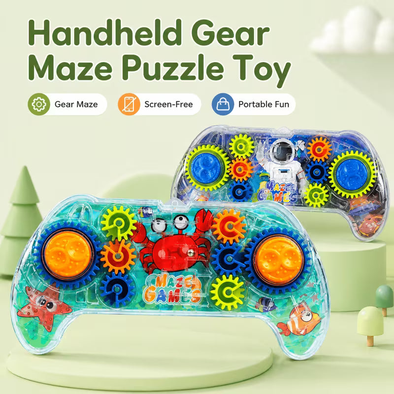 Gamepad Ball Maze Puzzle Toy – Interactive Educational Brain Game for Kids
