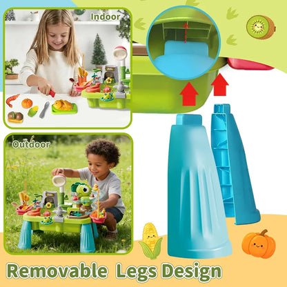 45pcs B/O Running Water Sink Dinosaur Fishing Water Park Table Games for Kids Toys