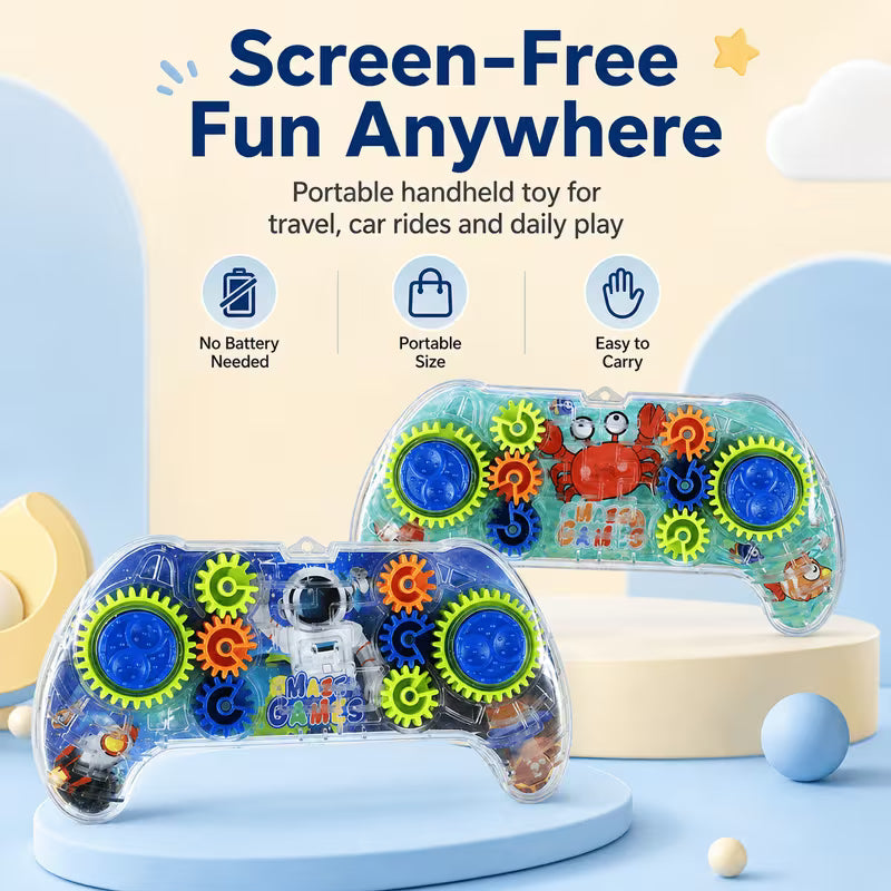 Gamepad Ball Maze Puzzle Toy – Interactive Educational Brain Game for Kids