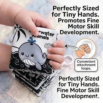 Under Water Animals – High Contrast Soft Crinkle  Cloth Book for Infants
