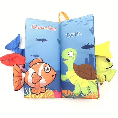 Ocean World- Soft Crinkle Cloth Book for Babies