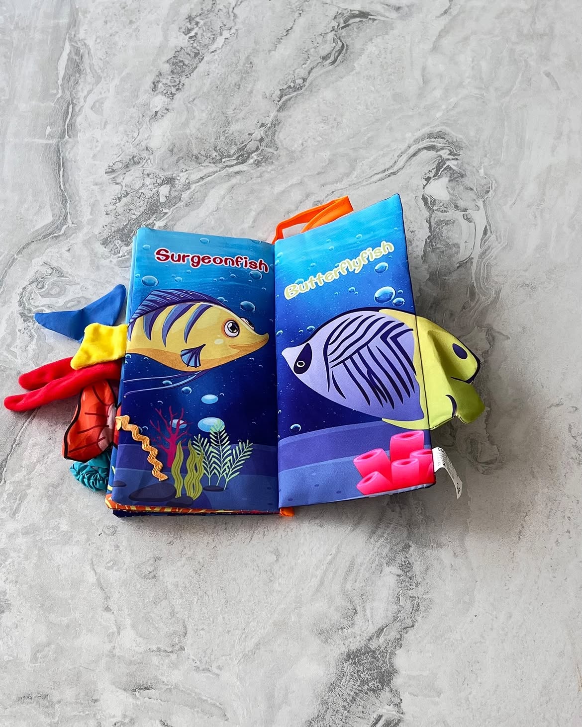 Ocean World- Soft Crinkle Cloth Book for Babies