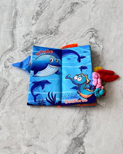 Ocean World- Soft Crinkle Cloth Book for Babies