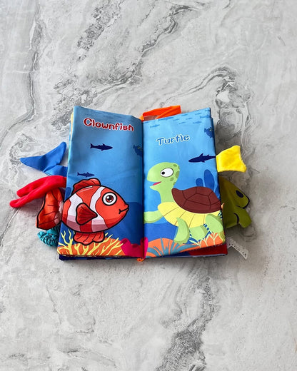 Ocean World- Soft Crinkle Cloth Book for Babies