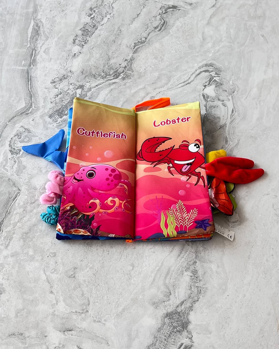 Ocean World- Soft Crinkle Cloth Book for Babies