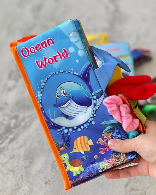 Ocean World- Soft Crinkle Cloth Book for Babies