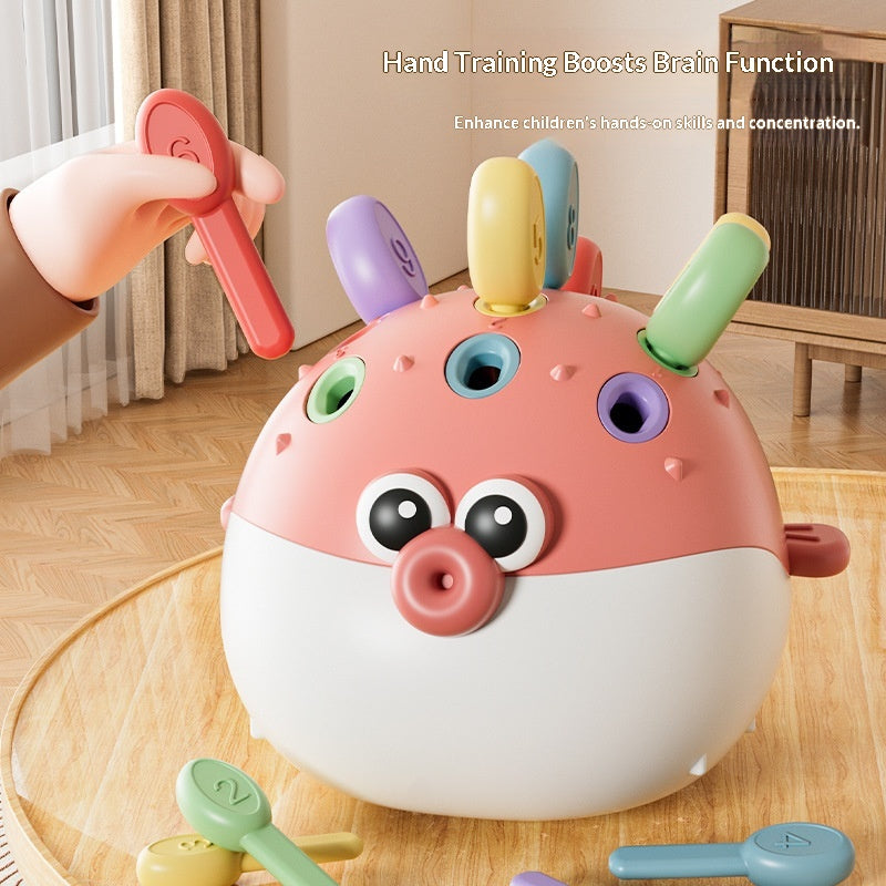 Educational Spike Puffer Sorting and Sensory Learning Toy