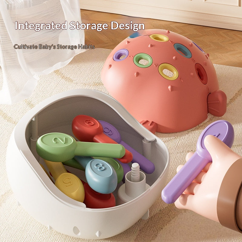 Educational Spike Puffer Sorting and Sensory Learning Toy