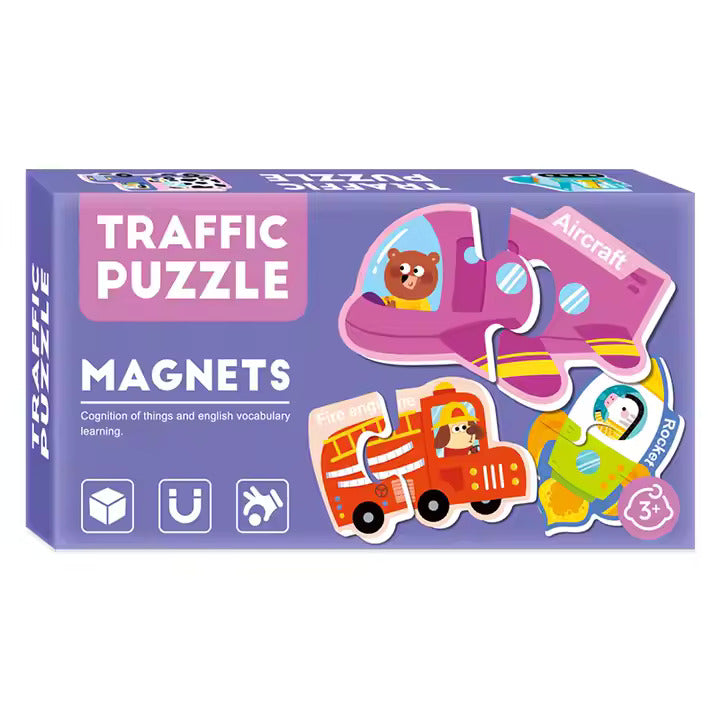 Traffic Magnetic Puzzles Playkit