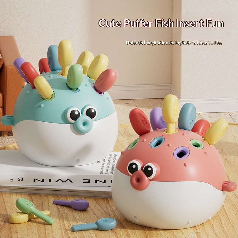 Educational Spike Puffer Sorting and Sensory Learning Toy