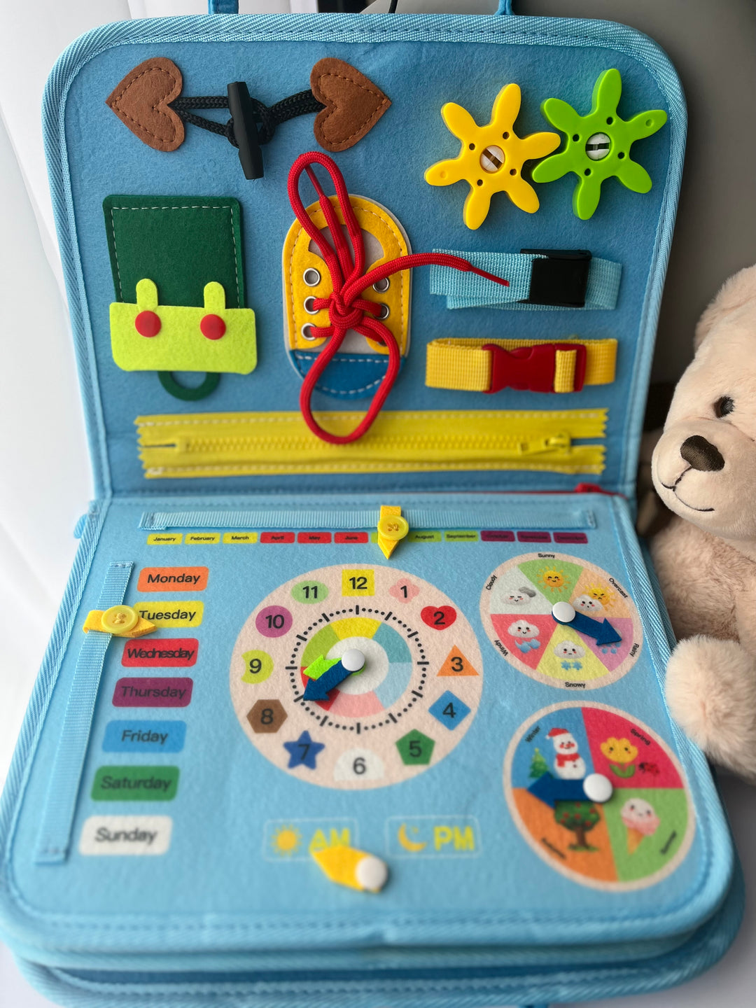 DIY Busy Sensory Montessori Learning Book