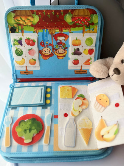 DIY Busy Sensory Montessori Learning Book