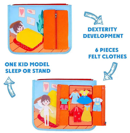 DIY Busy Sensory Montessori Learning Book