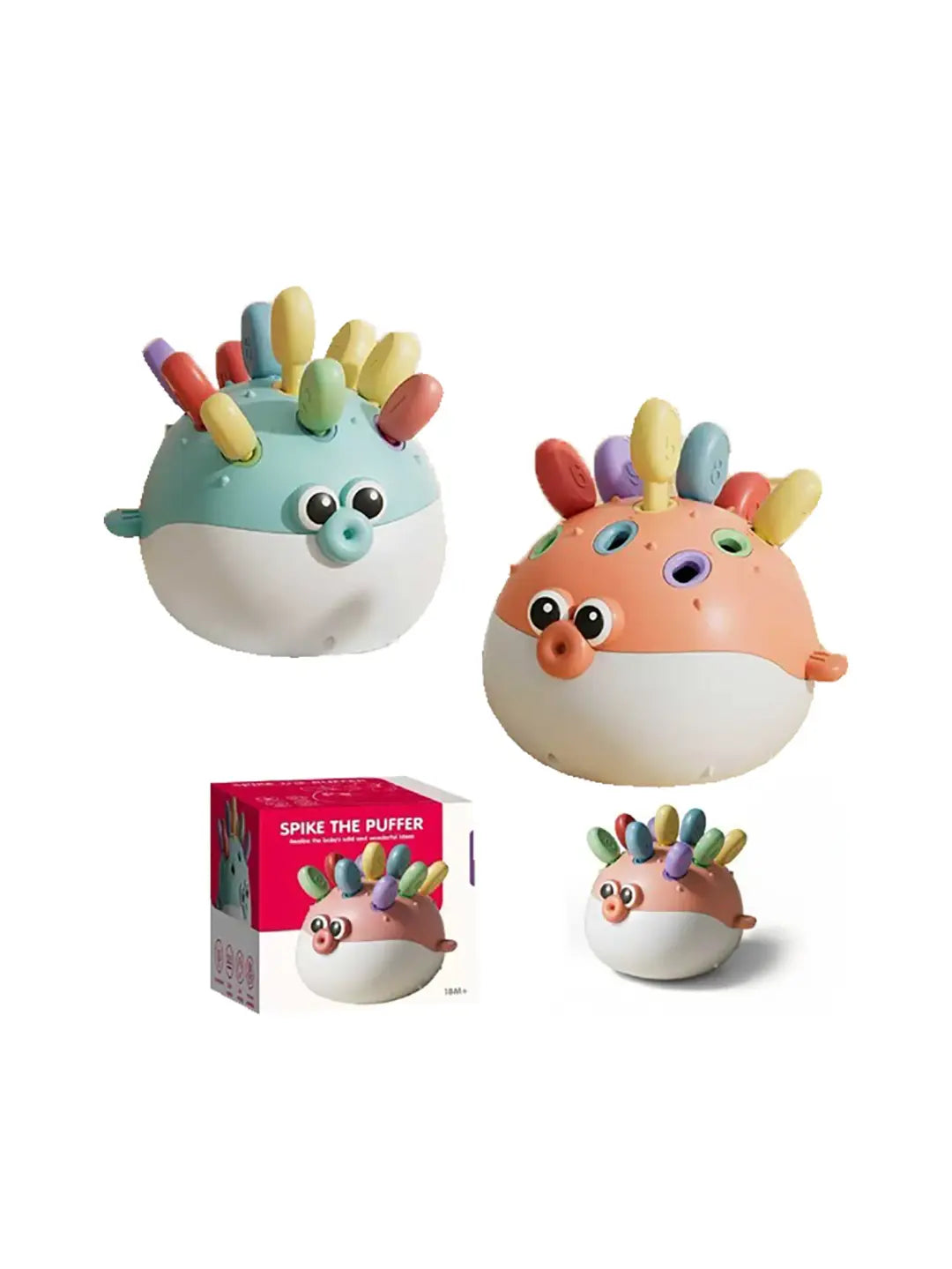 Educational Spike Puffer Sorting and Sensory Learning Toy