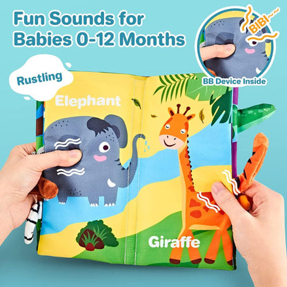 Jungly Tails Soft Crinkle Cloth Book for Infants