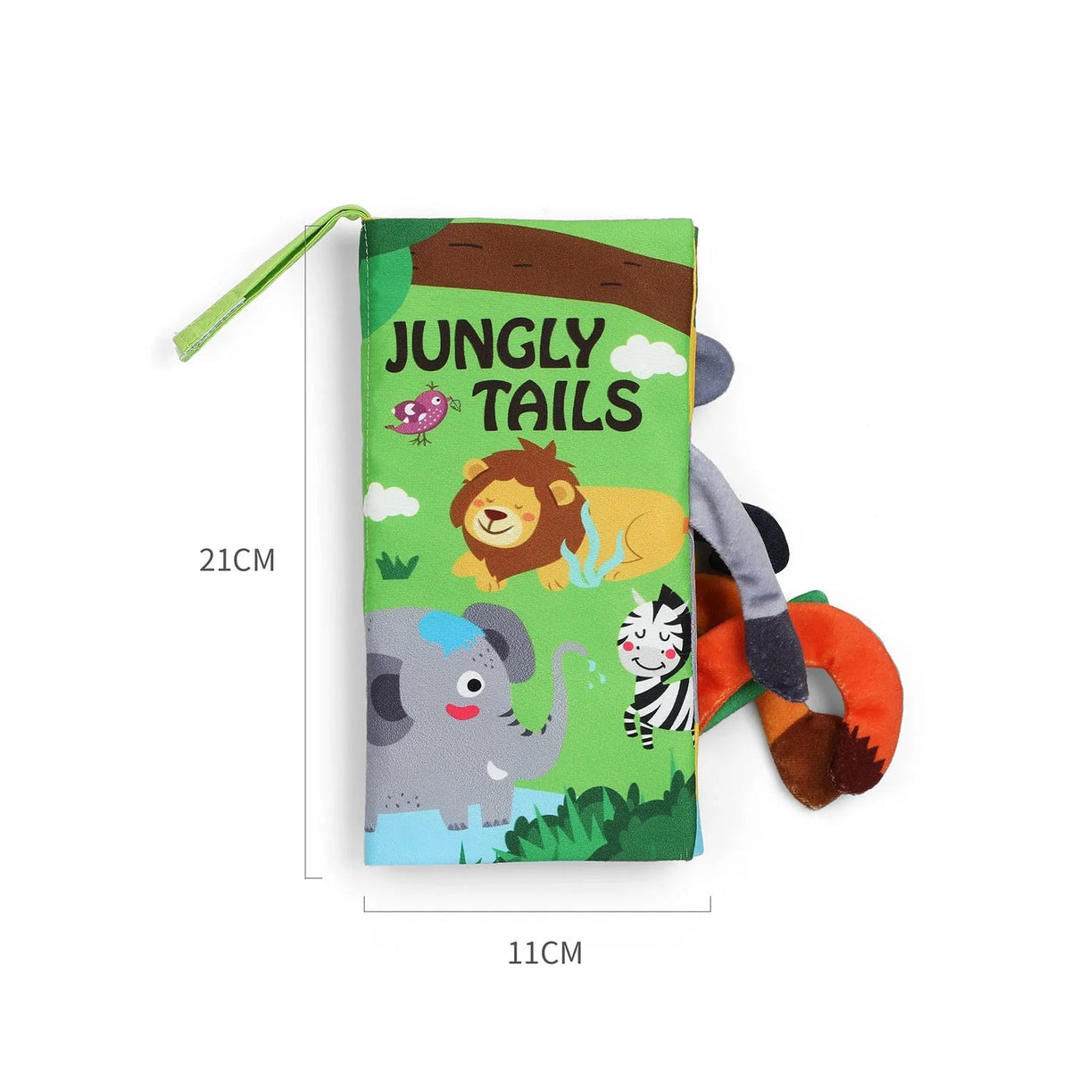 Jungly Tails Soft Crinkle Cloth Book for Infants