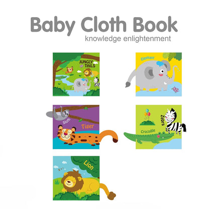 Jungly Tails Soft Crinkle Cloth Book for Infants