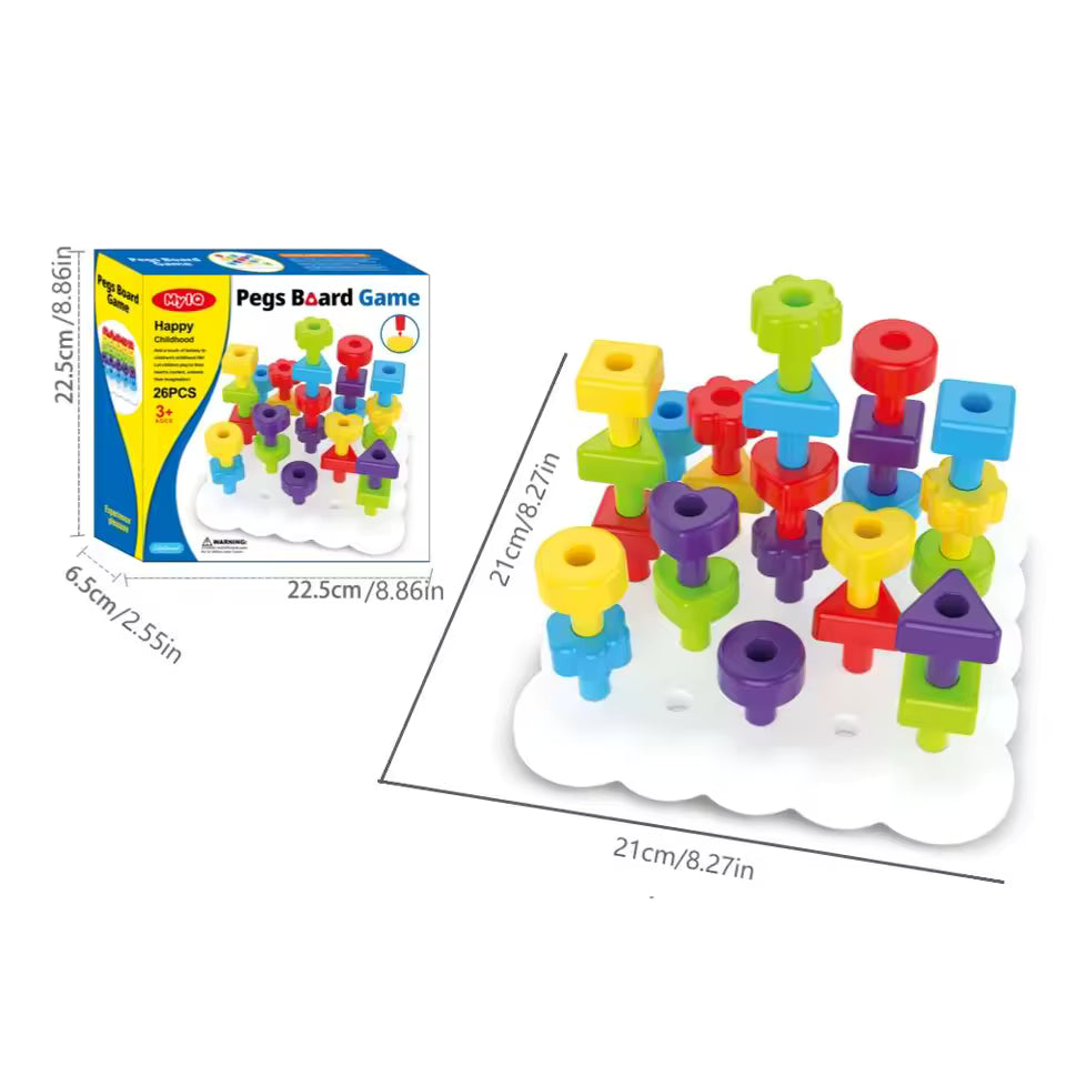 Pegs Board Game: 26 pc